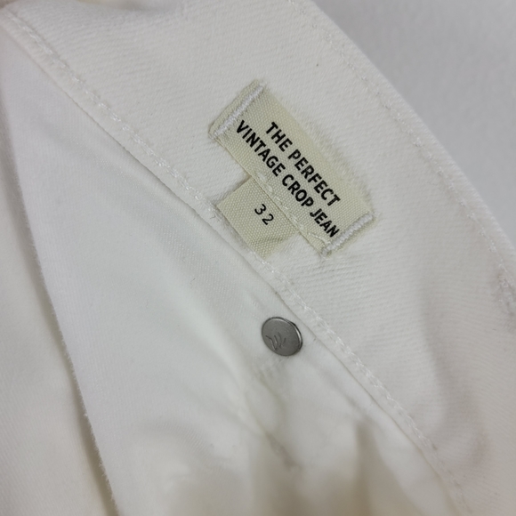 New Madewell Perfect Vintage Crop Distressed High Waist Button Fly Jeans - Picture 10 of 12